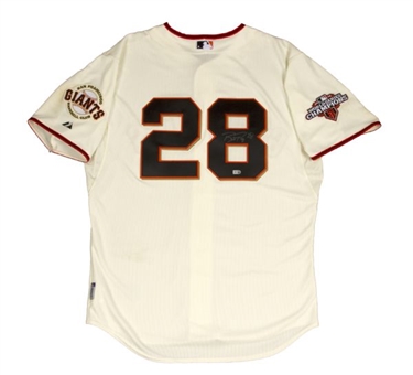 2013 Buster Posey Game Worn and Signed San Francisco Giants "Gigantes" Home Jersey (MLB Authenticated)